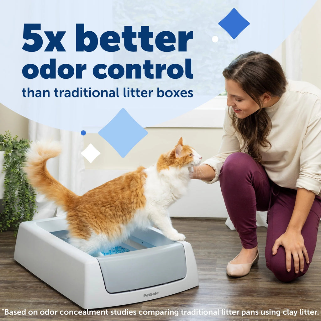 Gray Self-Cleaning Cat Litter Box W8975