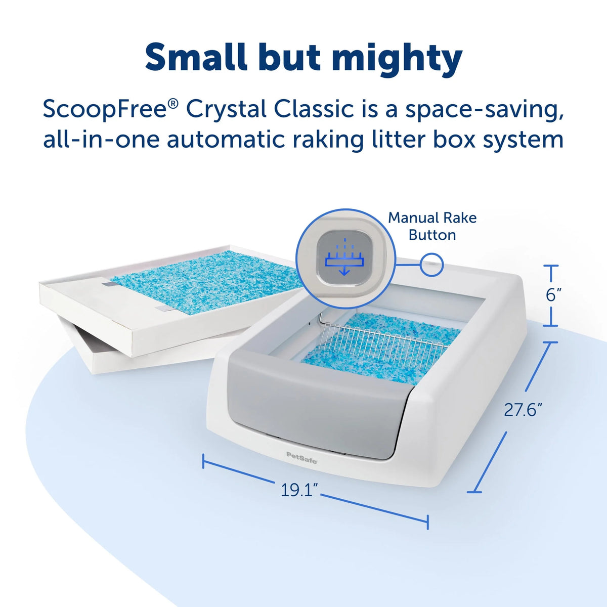 Gray Self-Cleaning Cat Litter Box W8975