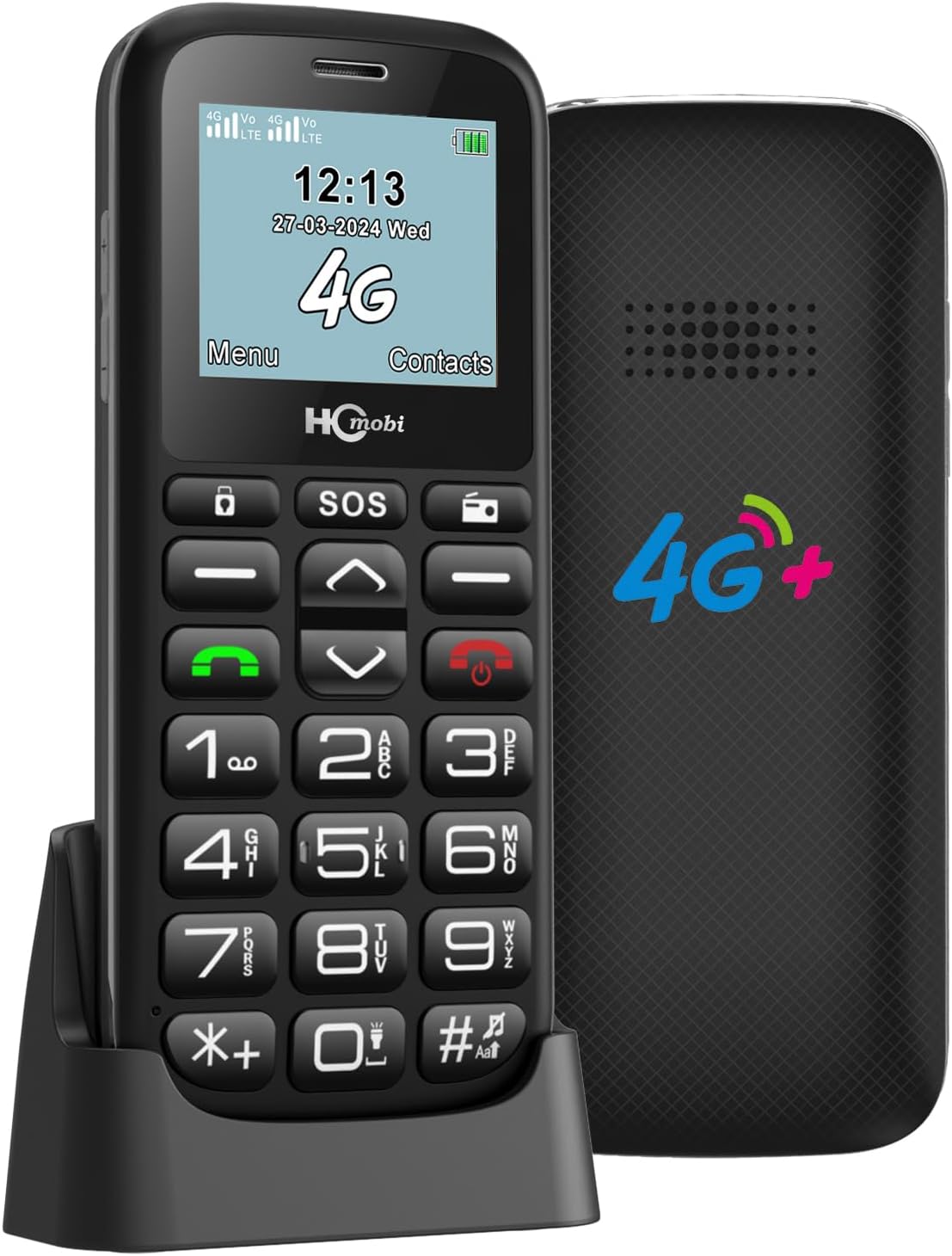Unlocked Cell Phone with Big Button, SOS Button, Dual-SIM D90664