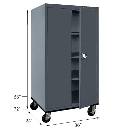 Black Metal Storage Cabinet T391
