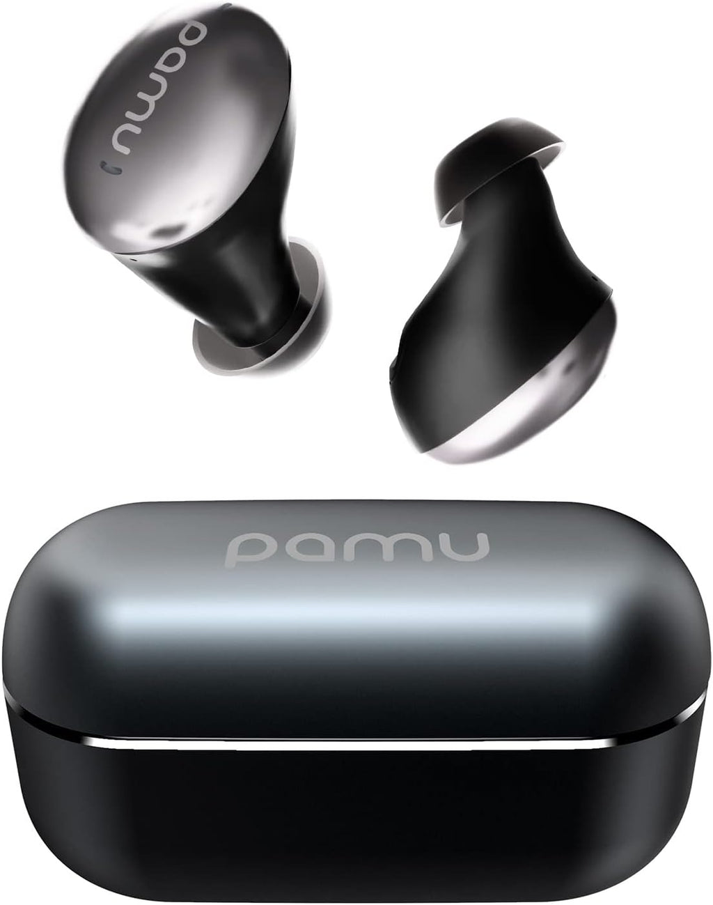 Black Wireless Earbuds with Charging Case F394