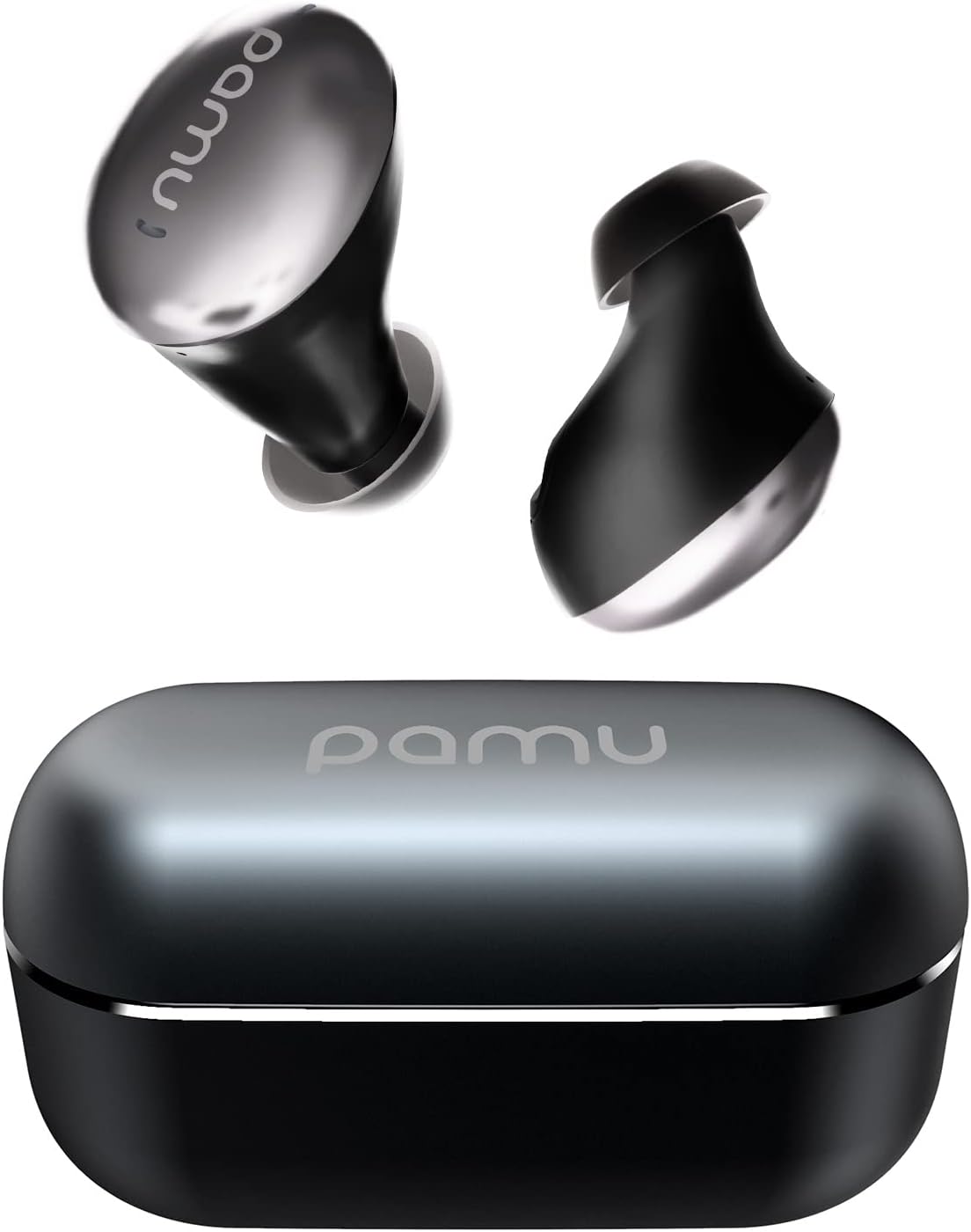 Black Wireless Earbuds with Charging Case F394