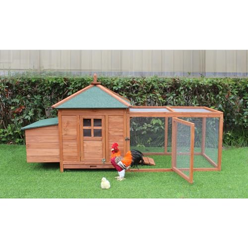 Wood Outdoor Cat House with Multi Levels, Waterproof Roof, Escape Doors, and Ledge Seating, 30.7" x 22" x 35.4" V6893
