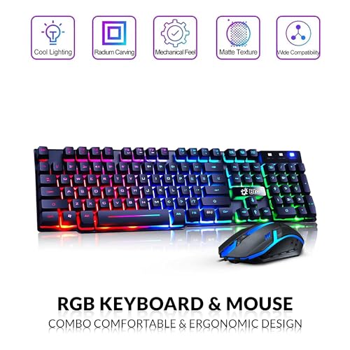 RGB Gaming Desktop PC Bundle - Intel Core i5 6th Gen, 16GB DDR4 Ram, 1TB SSD, NVIDIA GeForce GTX 1050 Ti 4GB, 24-inch Monitor, Windows 11 Pro (Renewed) T252038