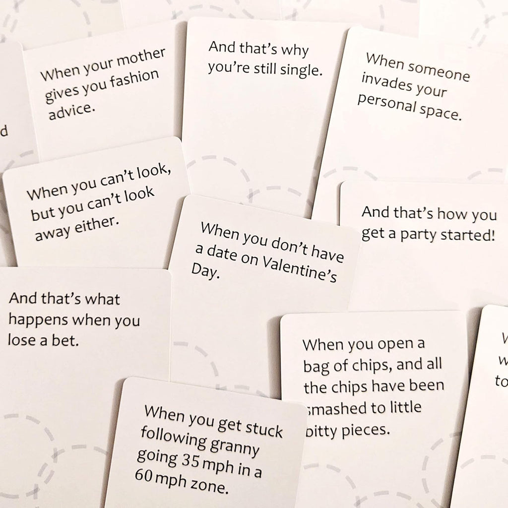 Funny Card Game for 3-12 Players Q1380