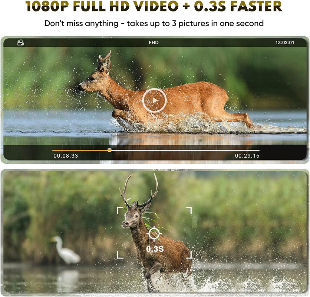2 Pack Mini Trail Camera 1080P Waterproof N6807