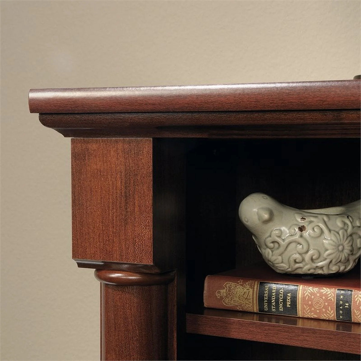 Contemporary Wood Computer Desk with Hutch F87418