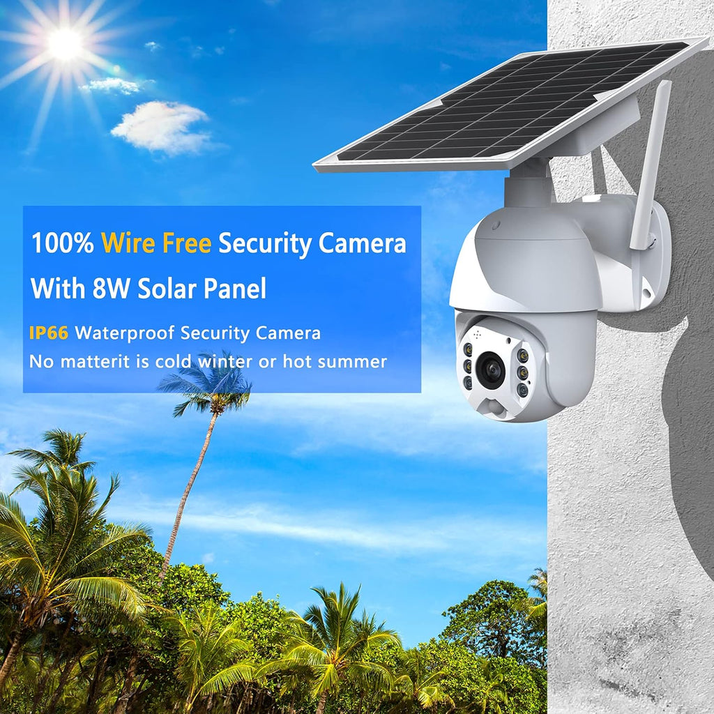 WiFi Wireless 1080P Solar Security Camera W41415