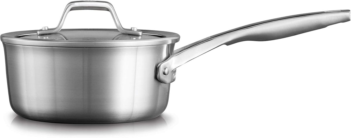 1.5-Quart Stainless Steel Sauce Pan with Cover N617