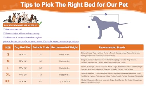 Grey Washable Plush Dog Bed, 35"x23" F4266