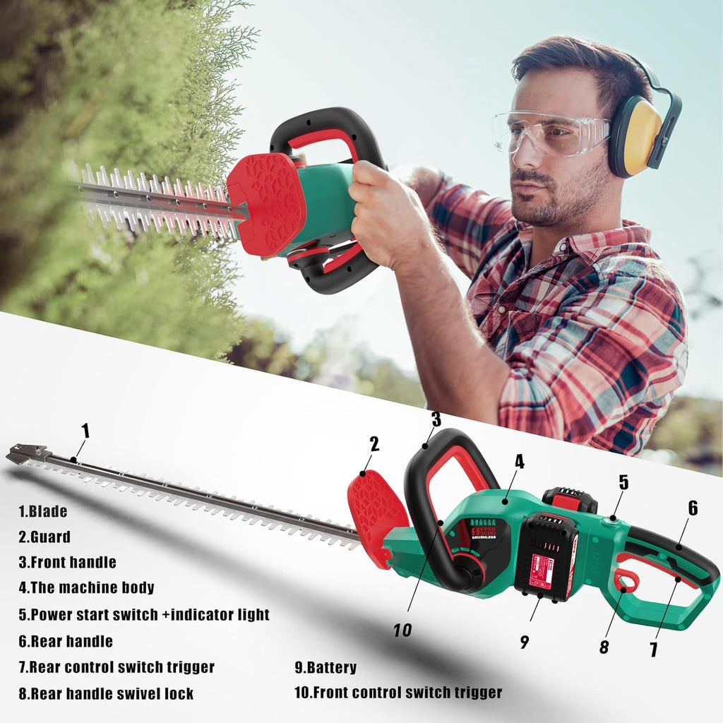 Cordless Hedge Trimmer 40V MAX 24-Inch 1" Cutting Capacity Brushless Motor K224441