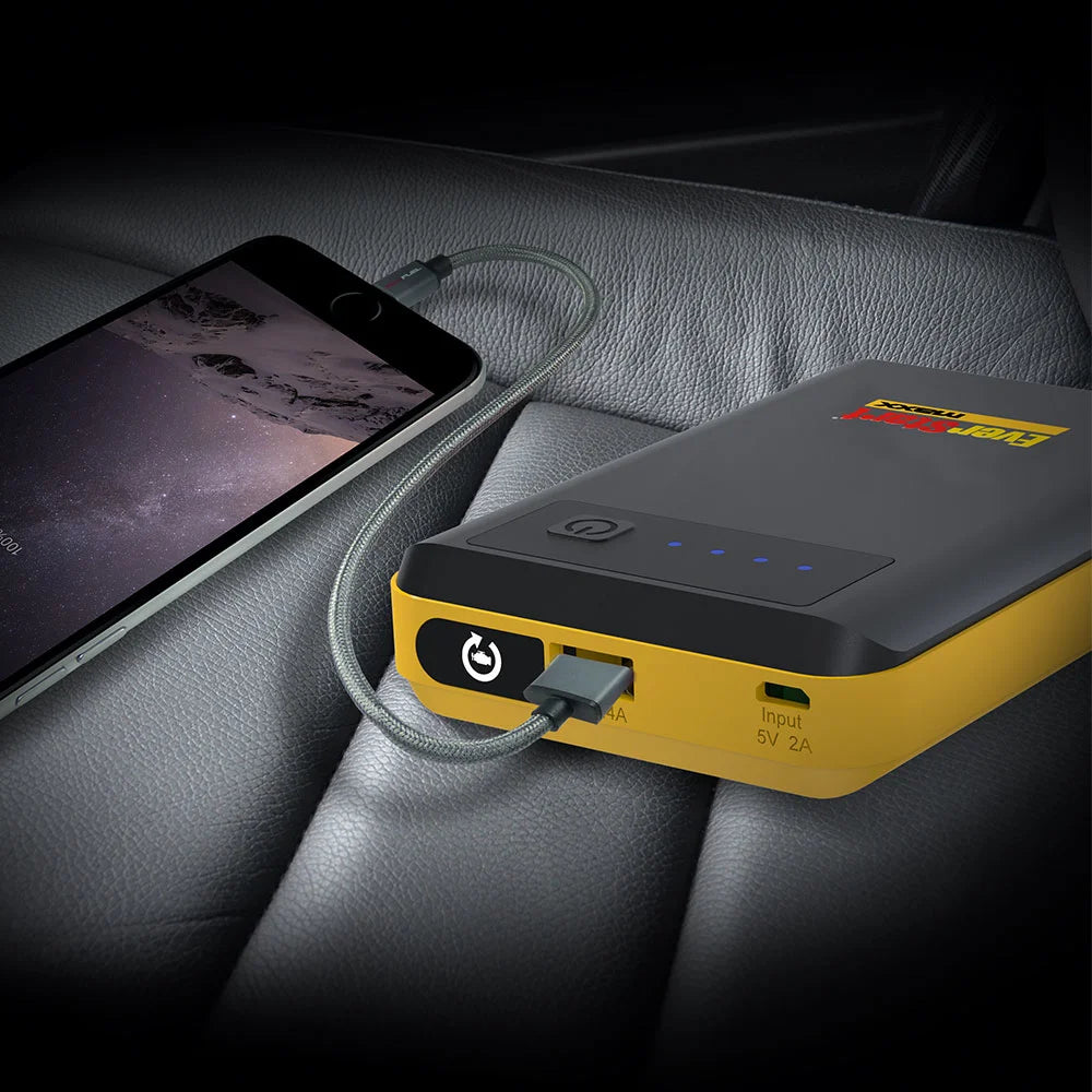 600A 12V Lithium Ion Jump Starter and Portable Power Pack A963659
