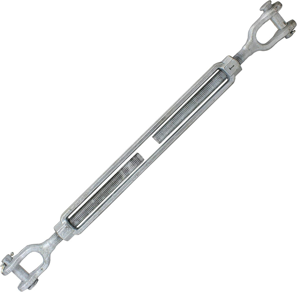 1 Inch x 18 Inches Galvanized Jaw and Jaw Turnbuckle P19113