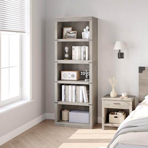 Grey 3 Tier Wooden Bookcase X9648