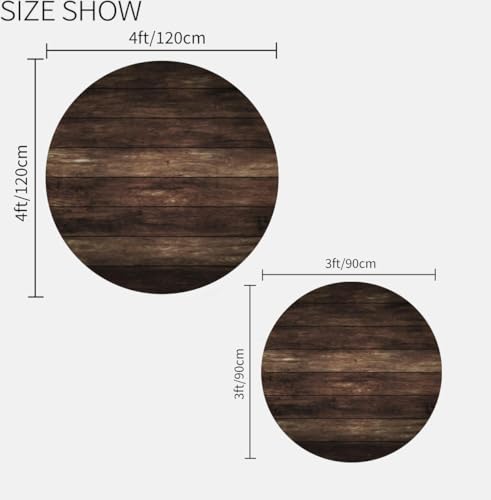 Small Round Area Rug 3ft Washable Carpet D281709