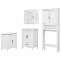 24W Bathroom Vanity Set with Storage in White Ash Engineered Wood S73493