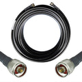 50-ohm N-Male to N-Male Black Coax Cable 60ft G856
