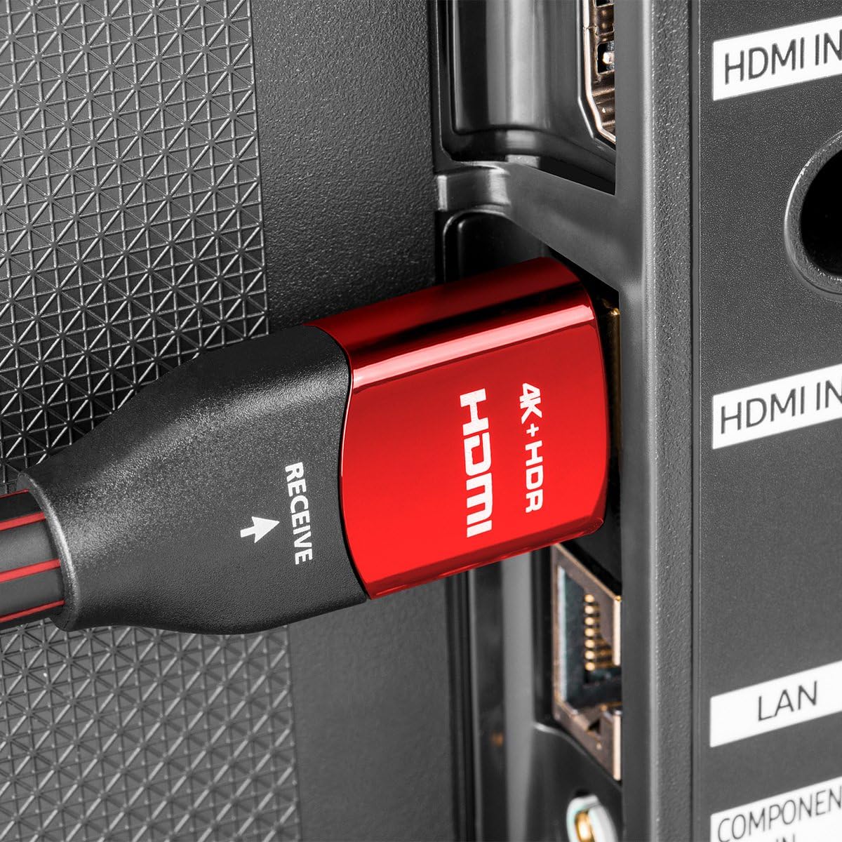 Black/Red 15m Active HDMI Cable with Ethernet D415147