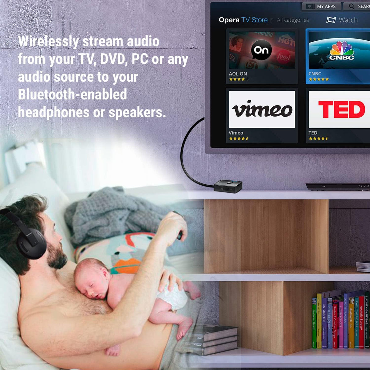 Bluetooth 5.0 Low Latency Wireless Audio Transmitter Z278083