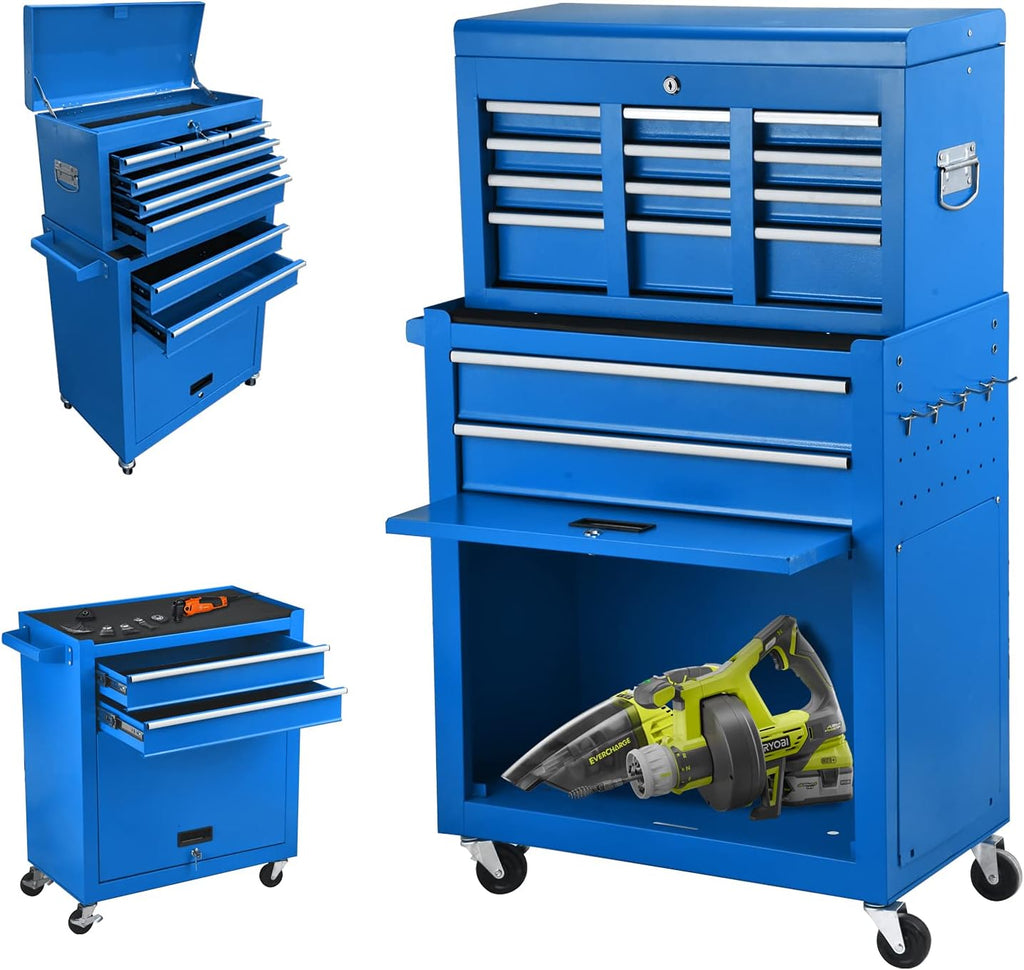 8 Drawer Rolling Tool Chest with Wheels and Lock M917157