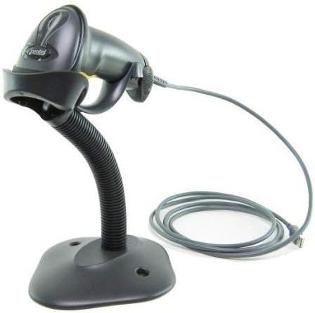 Black Handheld Barcode Scanner with Stand and USB Cable I810