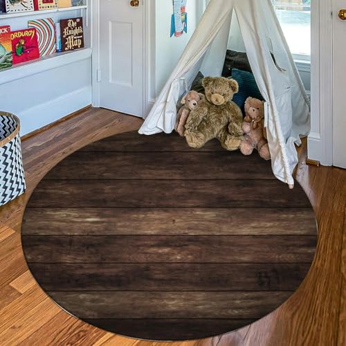 Small Round Area Rug 3ft Washable Carpet D281709