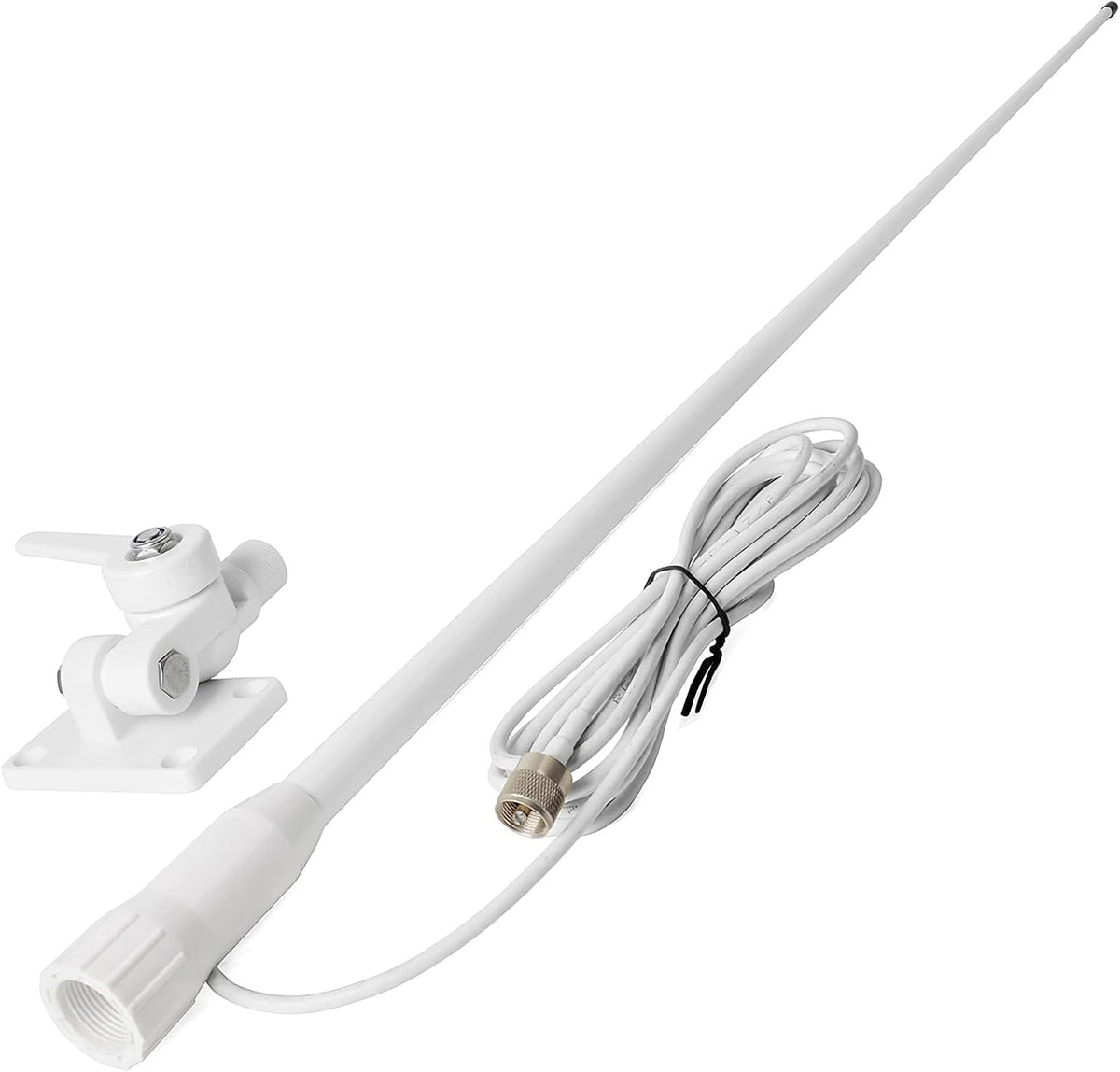 VHF Marine Antenna Waterproof 3DBI 43.3inch Fiberglass N731