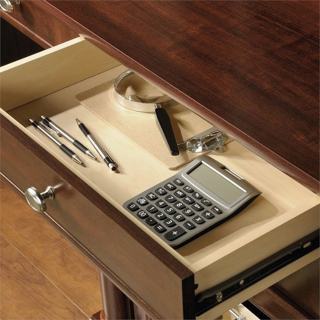Contemporary Wood Computer Desk with Hutch F87418
