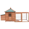 Wood Outdoor Cat House with Multi Levels, Waterproof Roof, Escape Doors, and Ledge Seating, 30.7" x 22" x 35.4" V6893