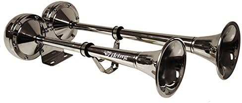 Loud 125 Decibels Electric 12 Volt Dual Trumpet Marine Horn H7881