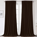 Camel Velvet Room Darkening Curtains, 2 Panels H832362