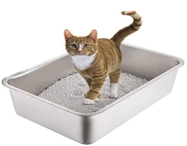 Stainless Steel Cat and Rabbit Litter Box M3823