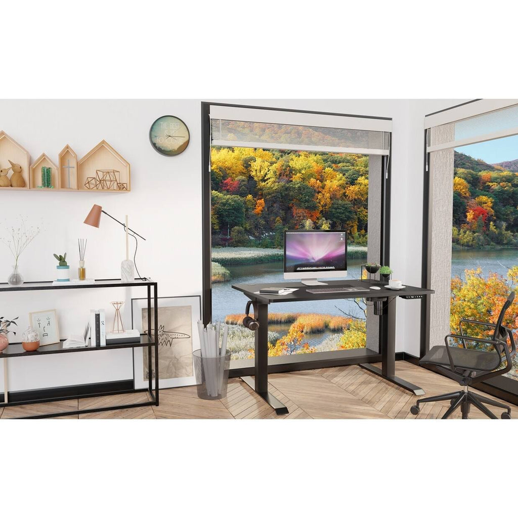 Black 48 x 24 Height Adjustable Electric Standing Desk O1743