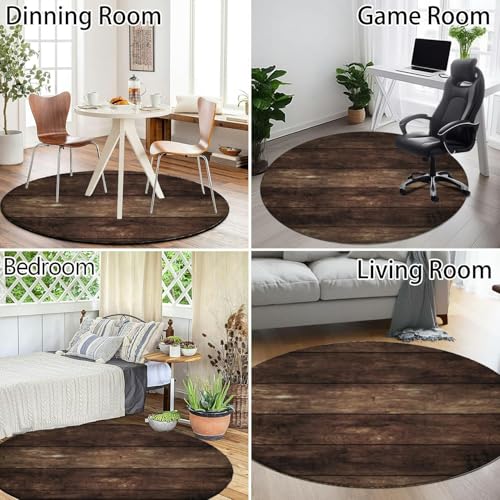 Small Round Area Rug 3ft Washable Carpet D281709