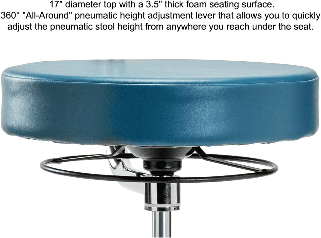 Adjustable Height Dental Stool with Arm and Foot Ring H2203