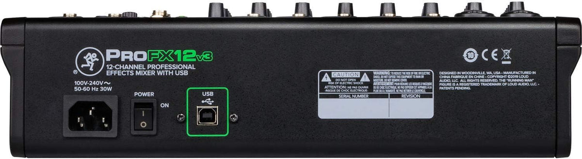 12-Channel Unpowered Mixer with TRS Cable, XLR Cable, Adapter and Cable Ties D28344