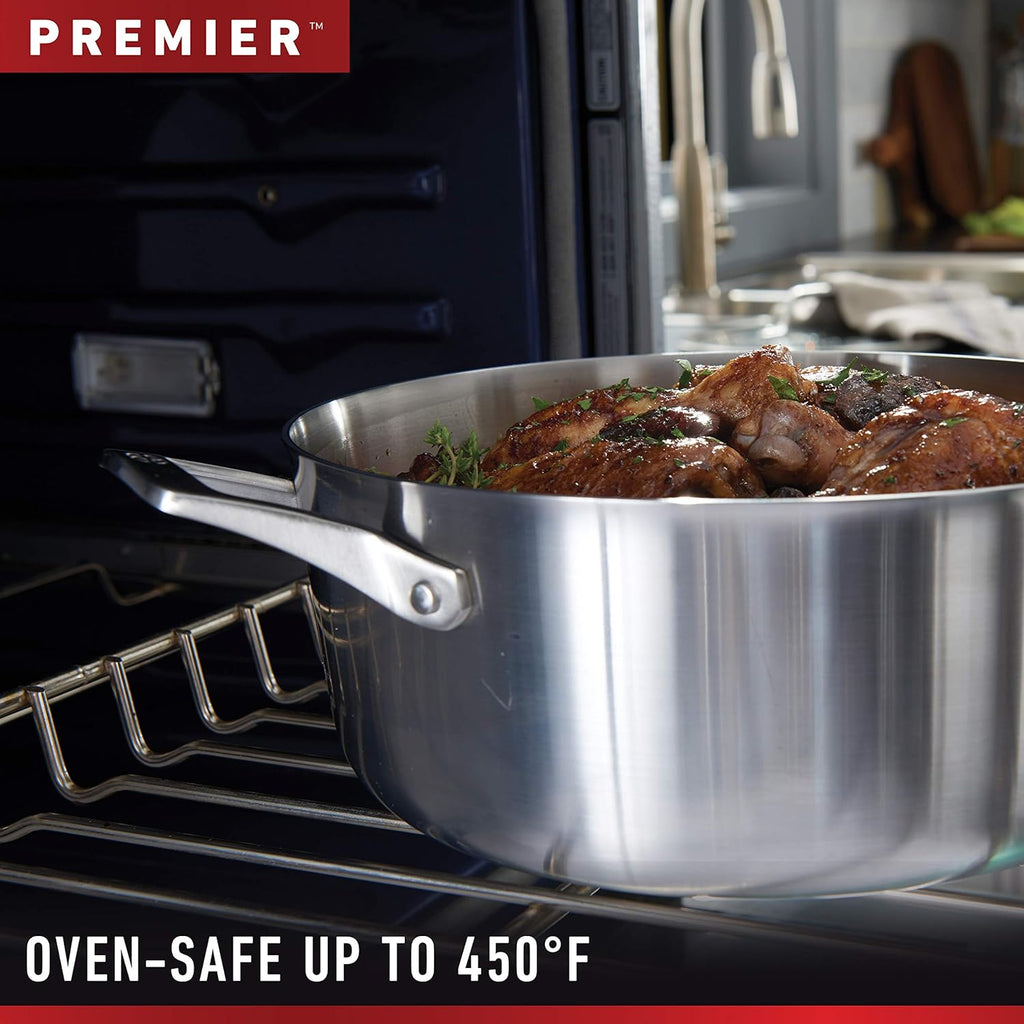 1.5-Quart Stainless Steel Sauce Pan with Cover N617