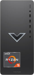 Black AMD Ryzen 5 5600G Gaming Desktop Tower H5560