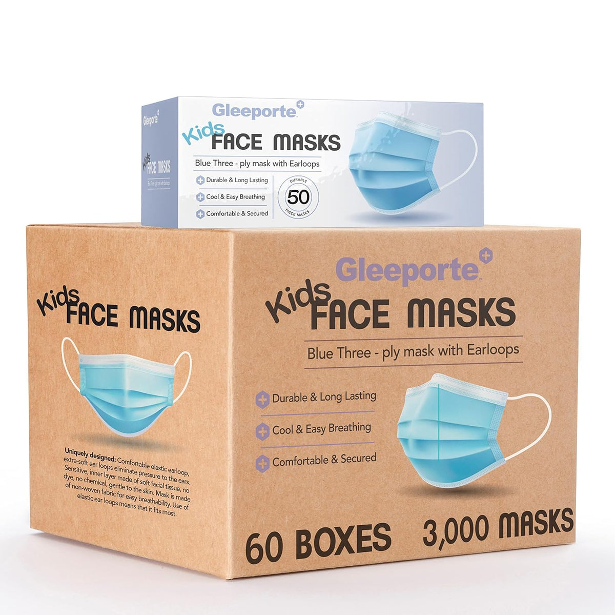 Kids Disposable 3-Ply Face Mask B844622
