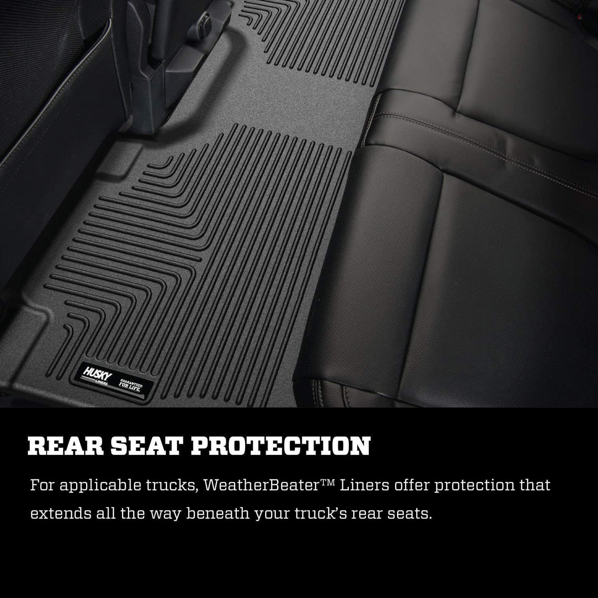 Black 2nd Seat Floor Liner Pack of 2 F322274