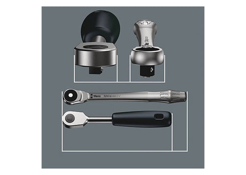 1/4x22 Drive Metric Metal Ratchet Set E917