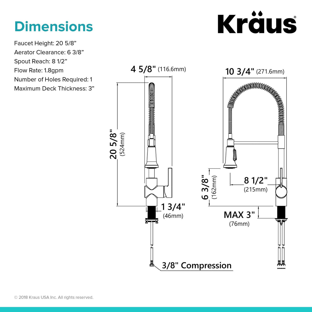 Brushed Gold Commercial Style Kitchen Faucet and Water Filter Faucet Combo S8309