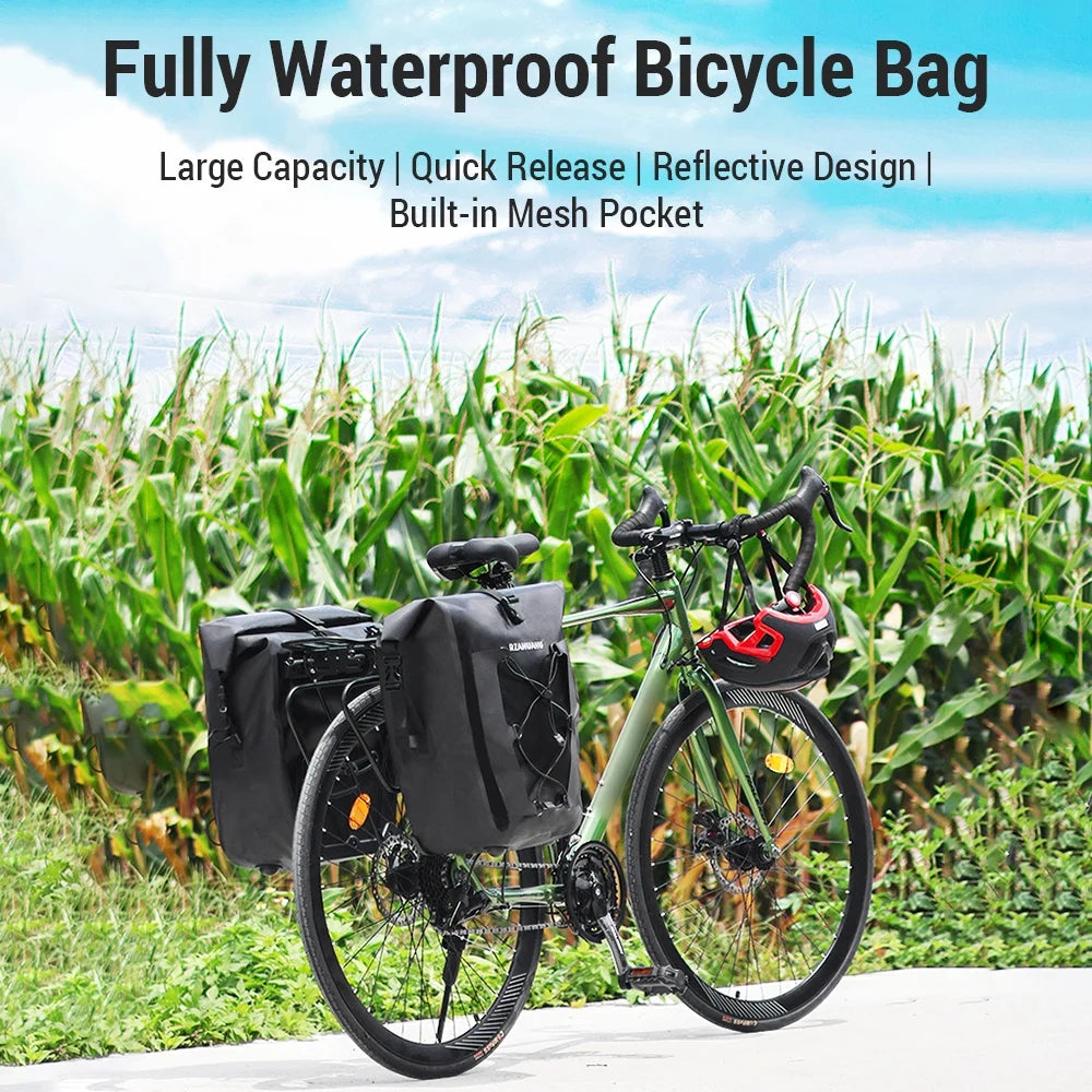 Waterproof Bike Rear Storage Bag 2pcs Y980977