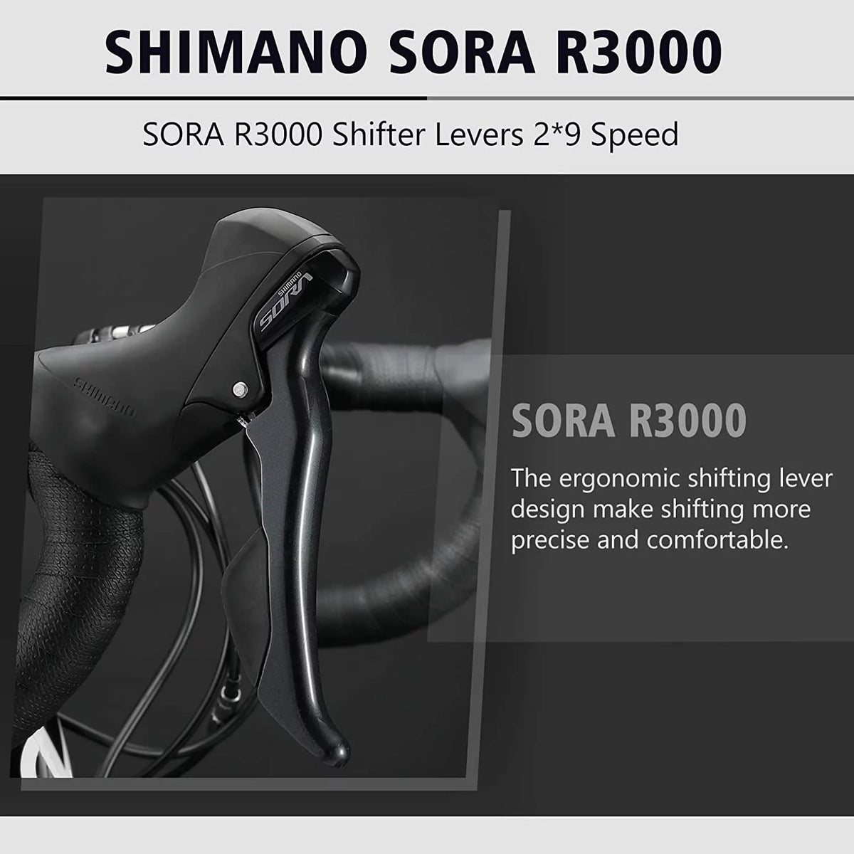 Carbon Fiber 700C Road Bike 18 Speed A517