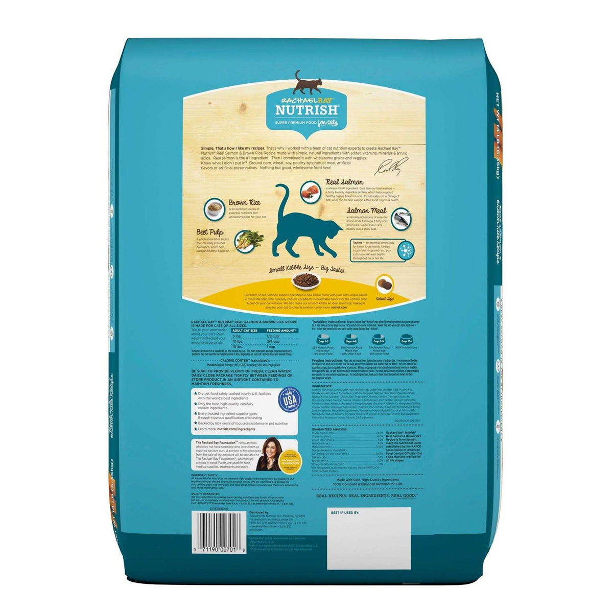 Salmon & Brown Rice Recipe Dry Cat Food H660