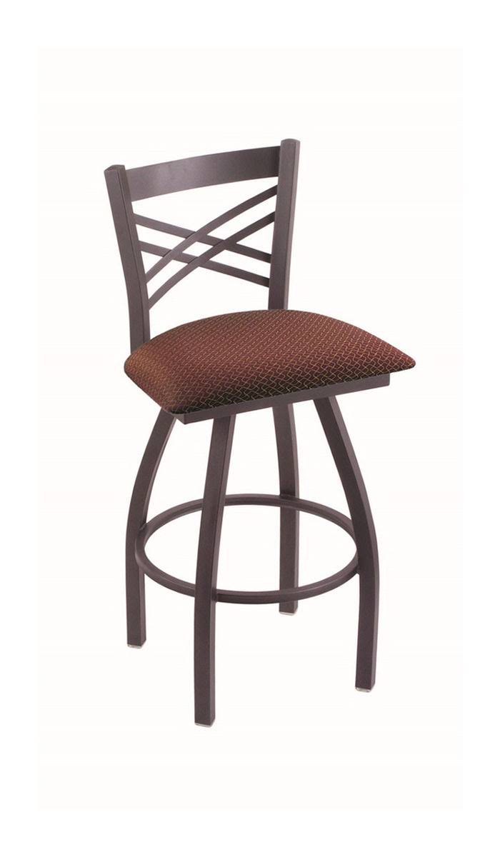 Swivel Counter Stool with Pewter Finish X8723