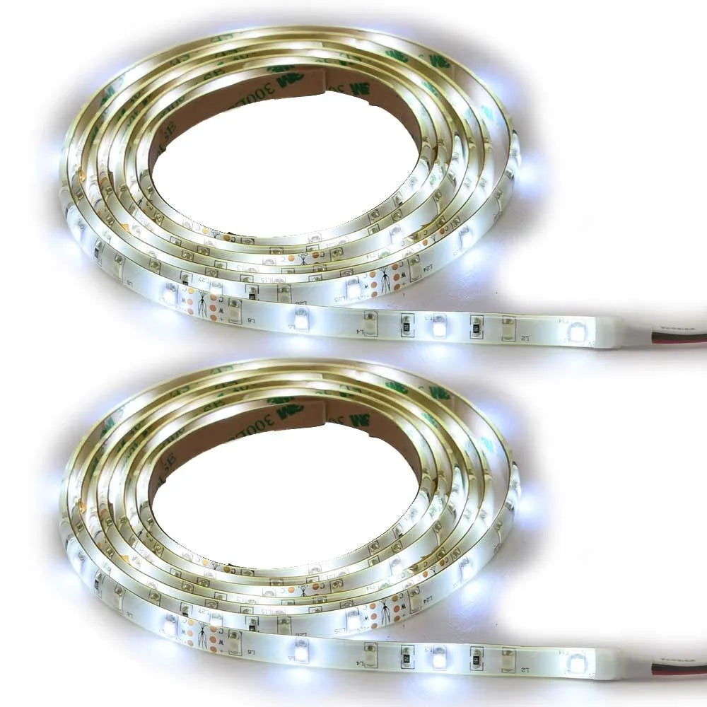 White Blue 12 FT LED Light Strip Kit H9977