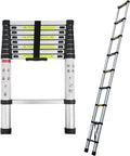 2.6M Aluminium Telescopic Ladder 9 Steps 150kg O2976