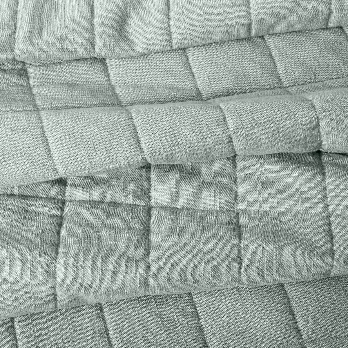 Full/Queen Heavyweight Linen Blend Quilt Sage Green Y603