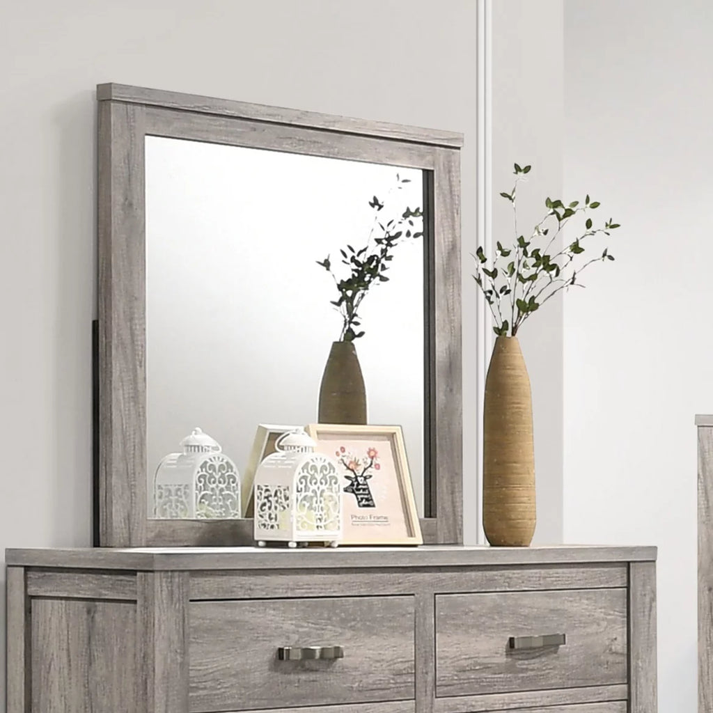 Beige Polyfiber 4pc Bedroom Set T30758